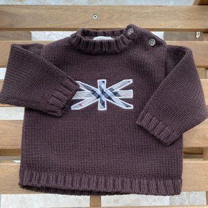 Sweaters pull over 9 / 12 months Flag Burberry